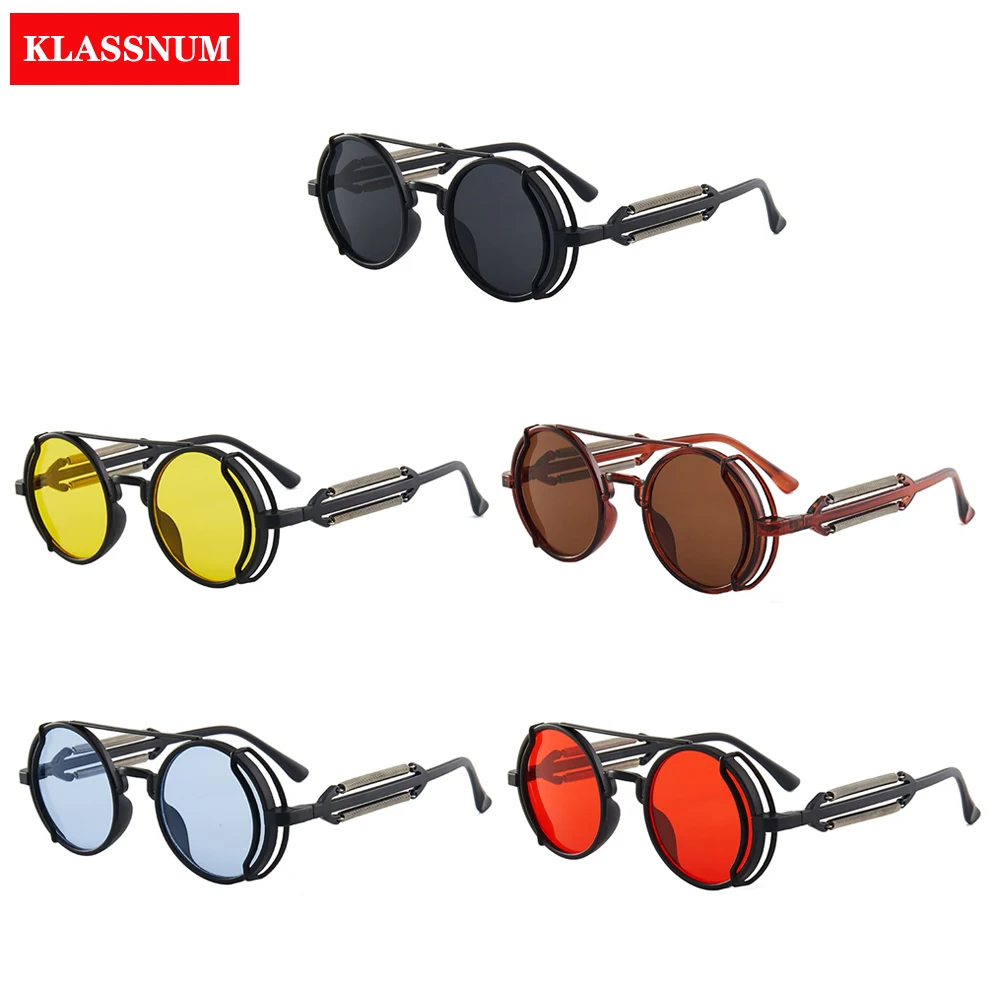 1Pc 2023 New Classic Gothic Steampunk Women Sunglasses Double Spring Leg Glasses Men's Brand Designer Round Punk Eyewear UV400
1Pc 2023 New Classic Gothic Steampunk Women Sunglasses Double Spring Leg Glasses Men's Brand Designer Round Punk Eyewear UV400