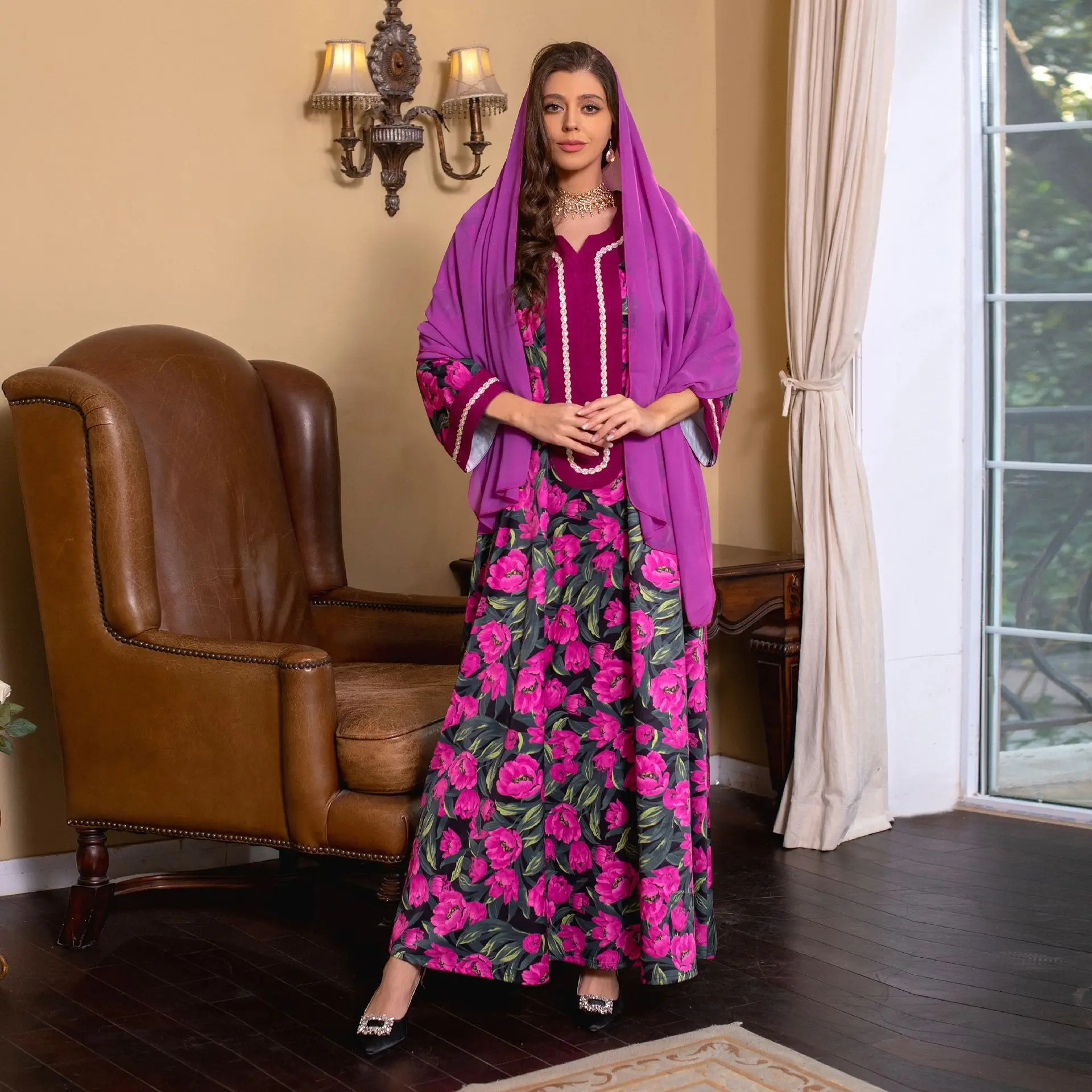 Jalabiya Hijab Dress Muslim Abaya Dubai Turkey Printed African Long Dresses for Women Spring Islamic Clothing Vistidos Musulmana
Jalabiya Hijab Dress Muslim Abaya Dubai Turkey Printed African Long Dresses for Women Spring Islamic Clothing Vistidos Musulmana