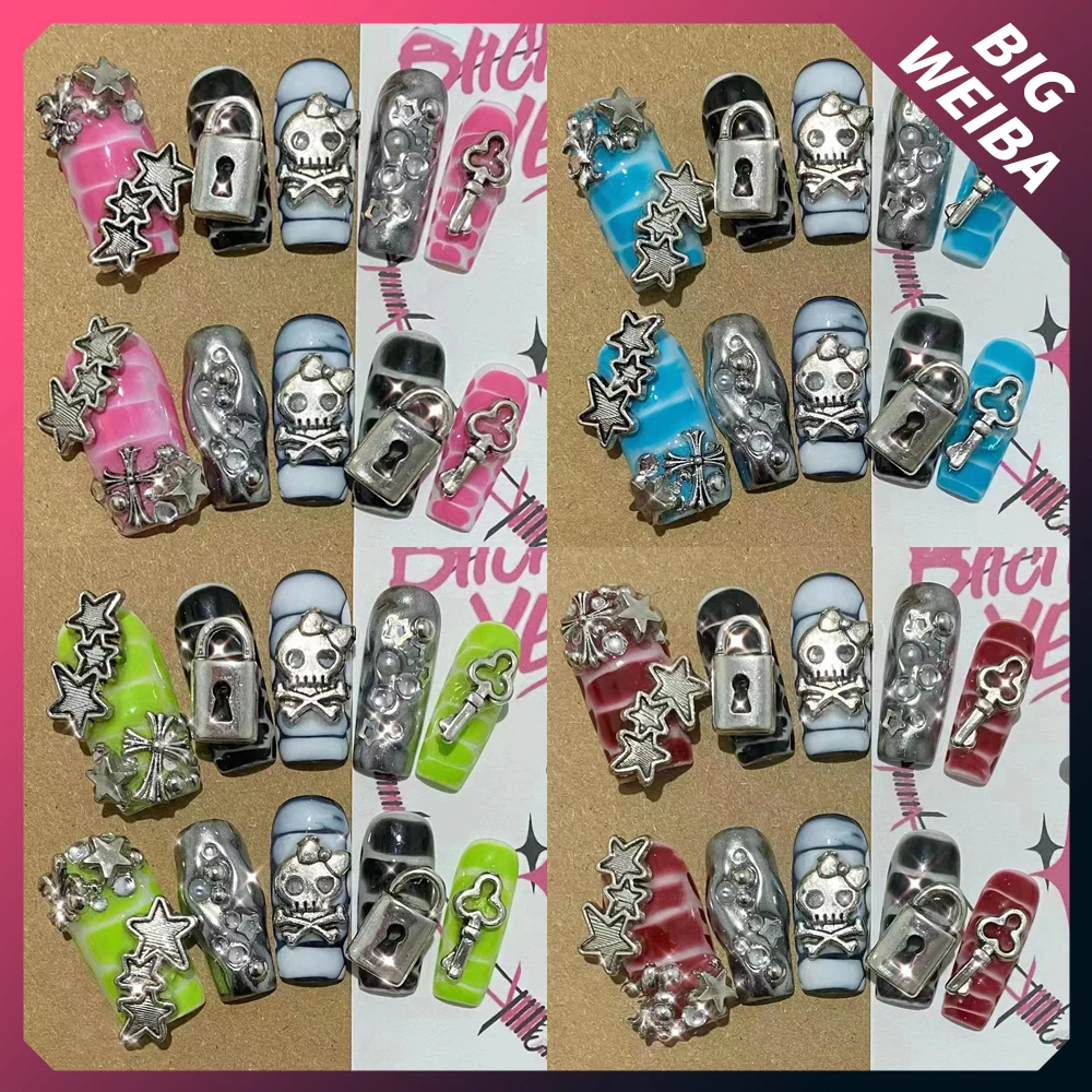 New Fashion Cool Y2K Fake Nails Handmade Cartoon Hello Kitty Nails Cosplay Party Long Nails High-End Girls Gift
New Fashion Cool Y2K Fake Nails Handmade Cartoon Hello Kitty Nails Cosplay Party Long Nails High-End Girls Gift