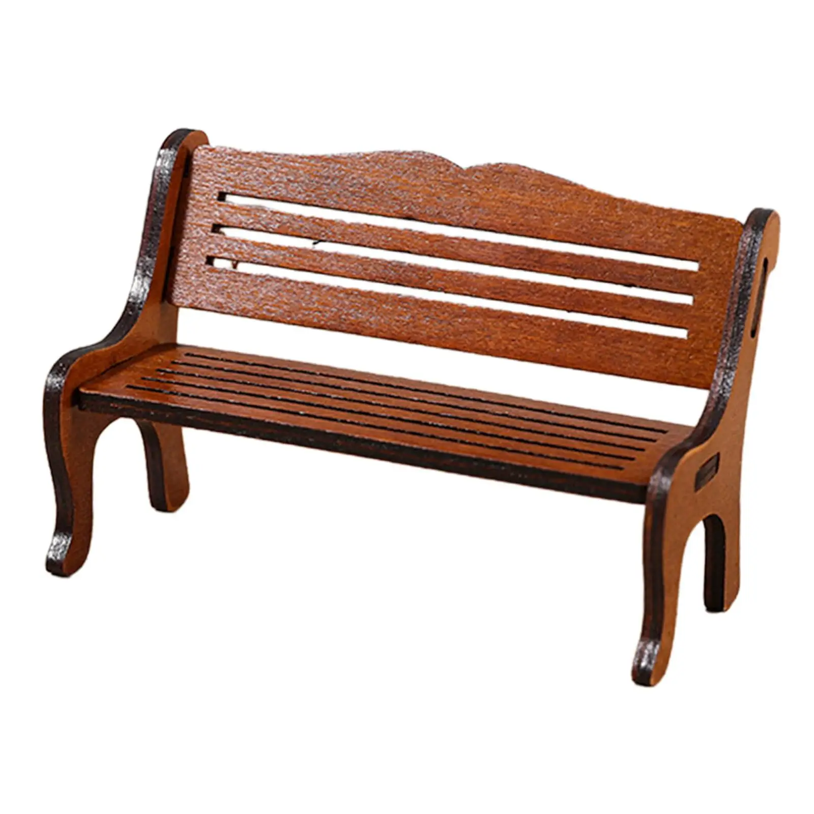 Mini Wooden Bench Model 1/12 Scale Doll House Bench Chair Mini Park Chair for Micro Landscape Dollhouse Garden Photo Props Decor
Mini Wooden Bench Model 1/12 Scale Doll House Bench Chair Mini Park Chair for Micro Landscape Dollhouse Garden Photo Props Decor