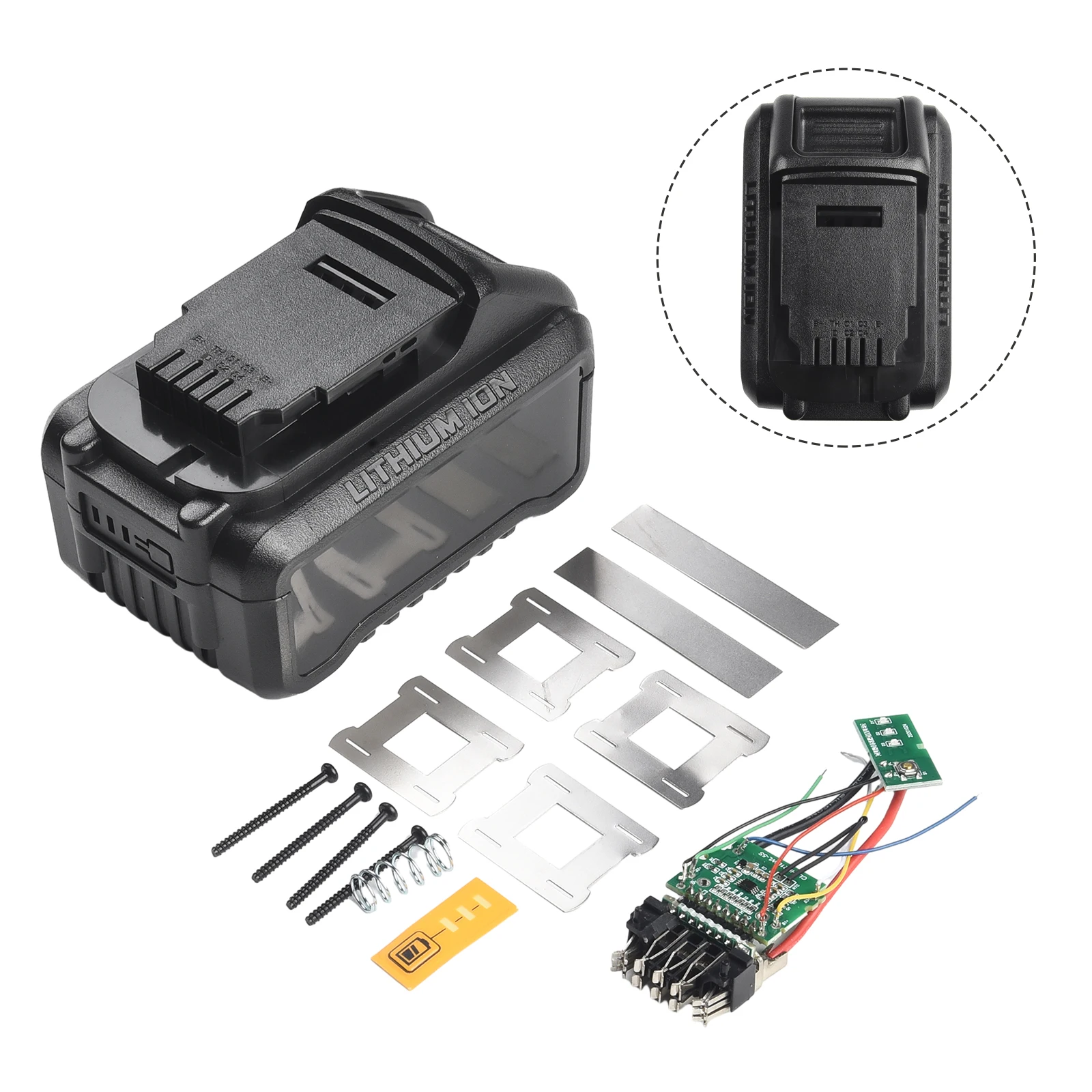 DCB200 10x21700 Li-ion Battery Plastic Case PCB Charging Protection Circuit Boards Boxes Shells For De-walt 18V 20V
DCB200 10x21700 Li-ion Battery Plastic Case PCB Charging Protection Circuit Boards Boxes Shells For De-walt 18V 20V