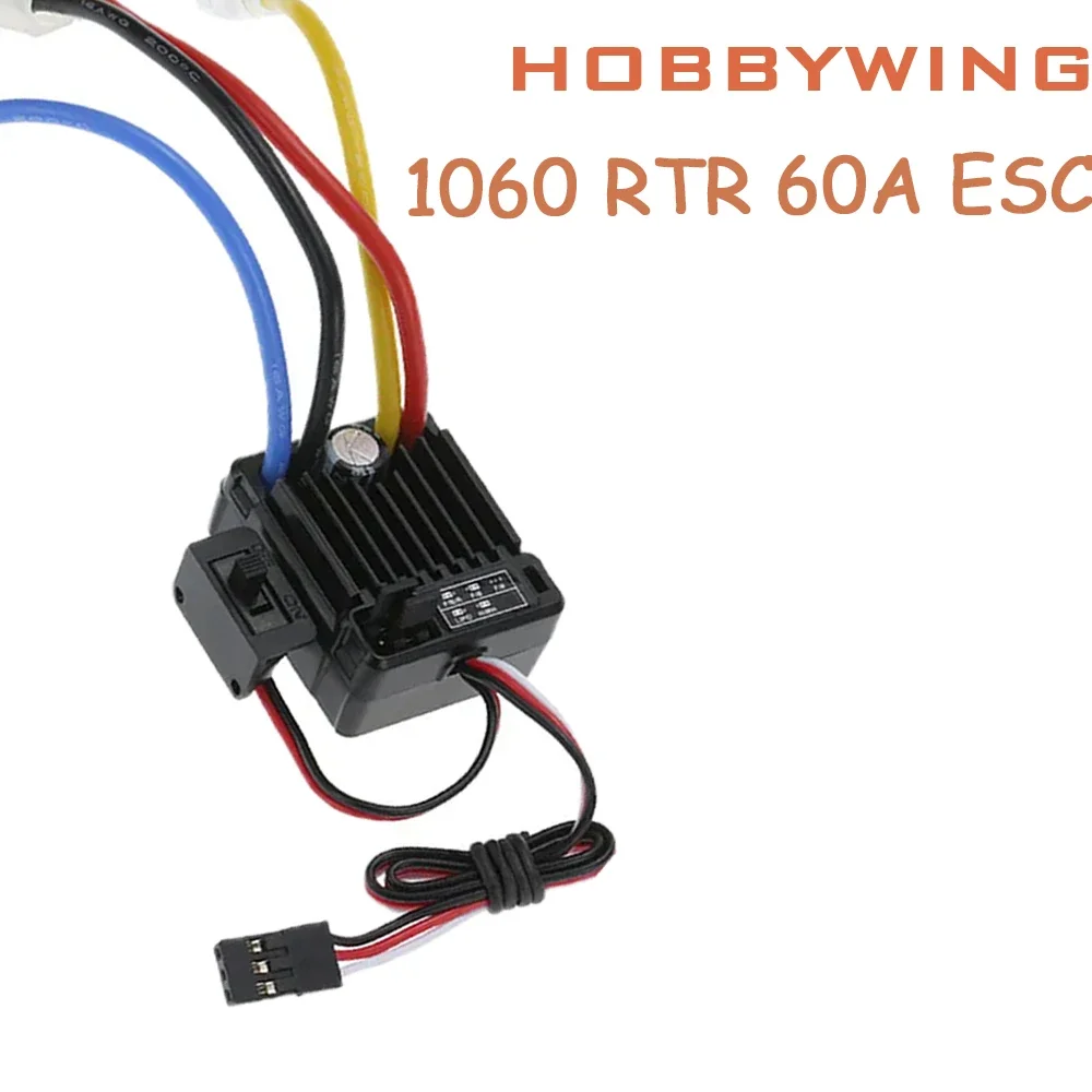 

HobbyWing 1060 QuicRun RTR 60A ESC Brushed Electronic Speed Controller For 1:10 RC Car Axial SCX10