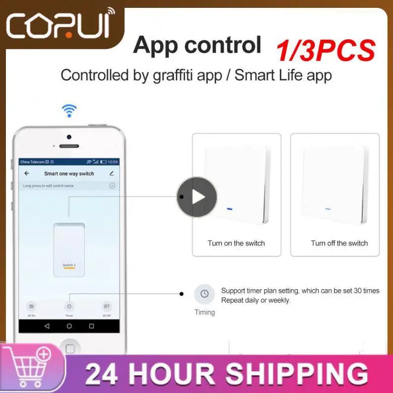 1/3PCS Zemismart Tuya Light Switch Relay Smart Life App Wall Interruptor Neutral Optional Alexa Home Alice Voice
1/3PCS Zemismart Tuya Light Switch Relay Smart Life App Wall Interruptor Neutral Optional Alexa Home Alice Voice