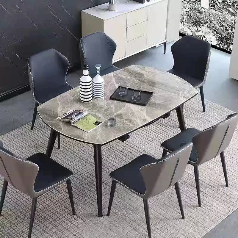 Minimalist Nordic Dining Table Multifunctional Design Rock Plate Dining Table Unfolding Computer Mesa Plegable Home Furniture
Minimalist Nordic Dining Table Multifunctional Design Rock Plate Dining Table Unfolding Computer Mesa Plegable Home Furniture