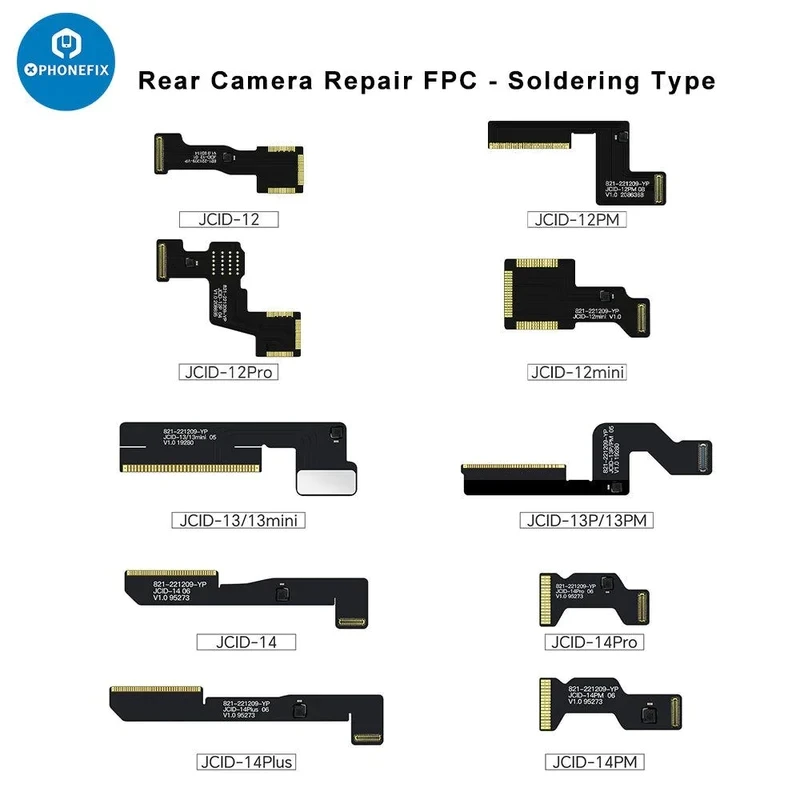 JCID Soldering Rear Camera Repair FPC Cable for iPhone 11-14 Pro Max Camera Code Not Match and Pop up Window Issiues Flex Cable
JCID Soldering Rear Camera Repair FPC Cable for iPhone 11-14 Pro Max Camera Code Not Match and Pop up Window Issiues Flex Cable