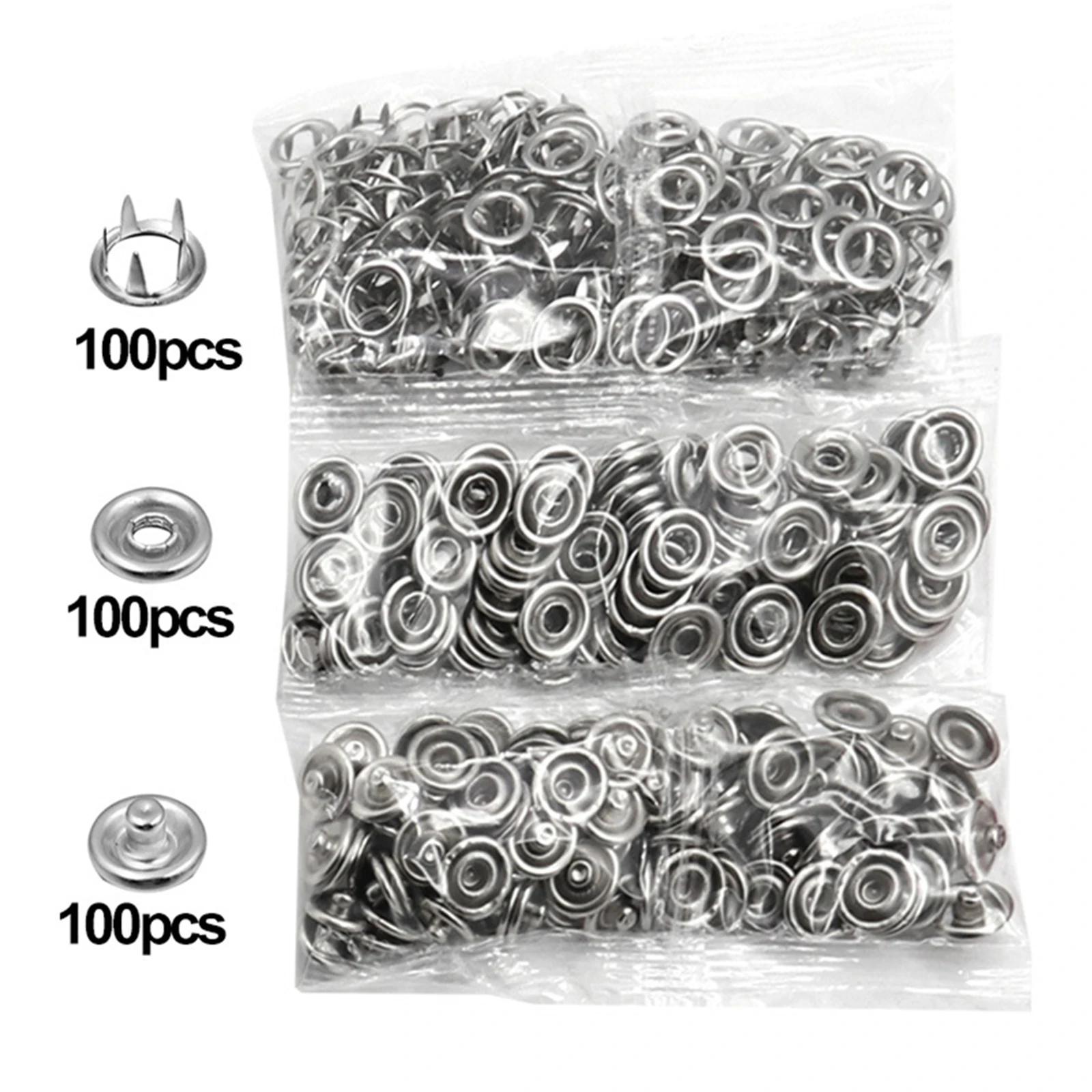 100 Sets Snap Pliers Automatic Grommet Eyelet Pliers Five-Claw Snap Button Plier For Installing Clothes Bag Sewing And DIY Craft
100 Sets Snap Pliers Automatic Grommet Eyelet Pliers Five-Claw Snap Button Plier For Installing Clothes Bag Sewing And DIY Craft