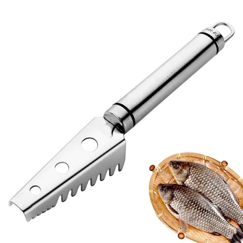 Seafood Tools Fish Scaler Durable Stainless Steel Fish Scale Scraper Portable Fish Skin Scraping Brush Seafood Cleaning Peeler
Seafood Tools Fish Scaler Durable Stainless Steel Fish Scale Scraper Portable Fish Skin Scraping Brush Seafood Cleaning Peeler