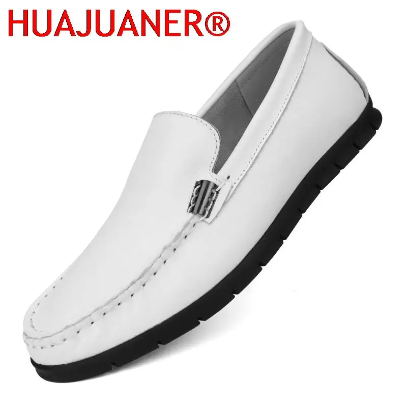 

Genuine Leather Men Loafers Luxury Moccasins Black Mens Driving Shoes Italian Loafer Shoes Handmade Business Casual Shoes Man