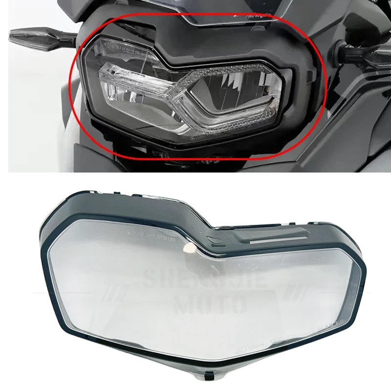 

For BMW F750GS F850GS C400X Headlamps Covers Transparent Lampshade Shell 2018-2023 Motorcycle Front Headlight Cover