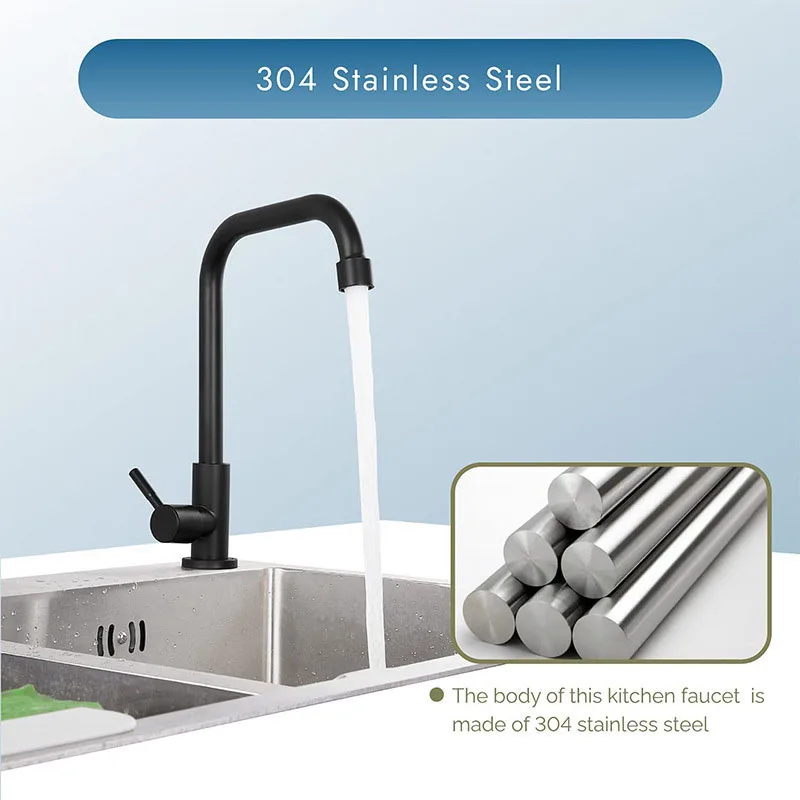 Black Stainless Steel Kitchen Faucet Water Purifier Single Cold Tap Taps Rotation Deck Mount Single Handle Kitchen Sink Faucet t
Black Stainless Steel Kitchen Faucet Water Purifier Single Cold Tap Taps Rotation Deck Mount Single Handle Kitchen Sink Faucet t