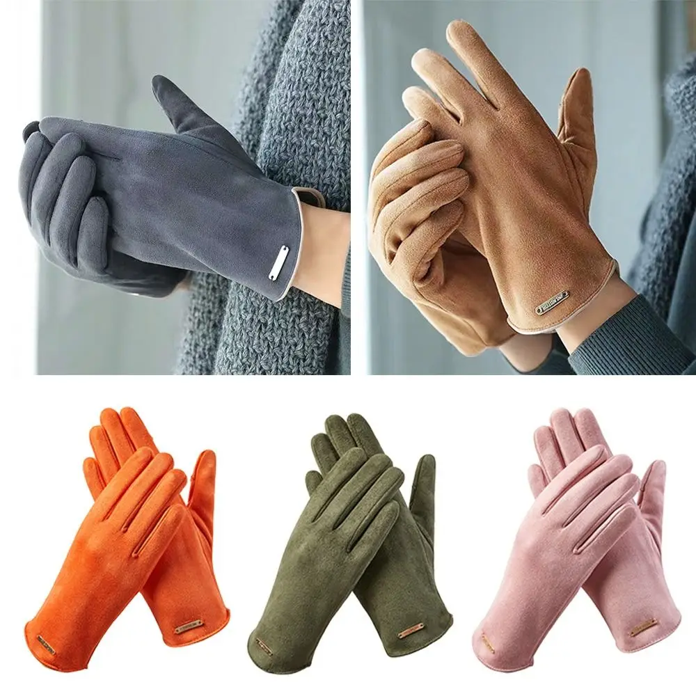 Velvet Touch Screen Gloves Fashion Warm Suede Driving Mittens Winter Thicken Ski Gloves Women
Velvet Touch Screen Gloves Fashion Warm Suede Driving Mittens Winter Thicken Ski Gloves Women