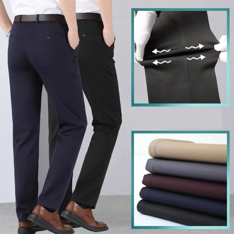 2023 Spring Summer New Men's Casual Pants Classic Style Business Fashion Khaki Stretch Trousers Male Clothes
2023 Spring Summer New Men's Casual Pants Classic Style Business Fashion Khaki Stretch Trousers Male Clothes