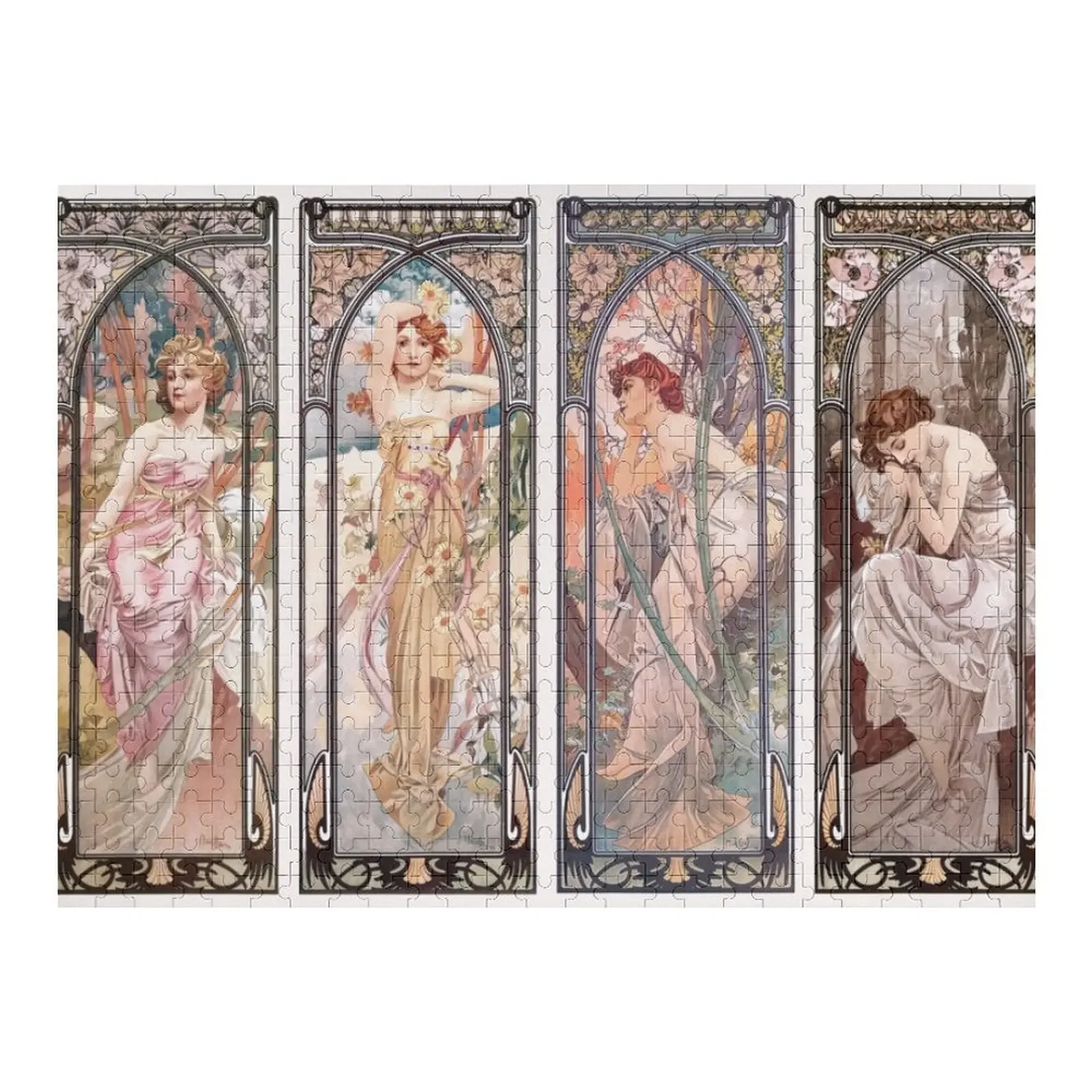 

The Times of the Day Alphonse Mucha Jigsaw Puzzle Personalized Gift Ideas Personalised Jigsaw Puzzle