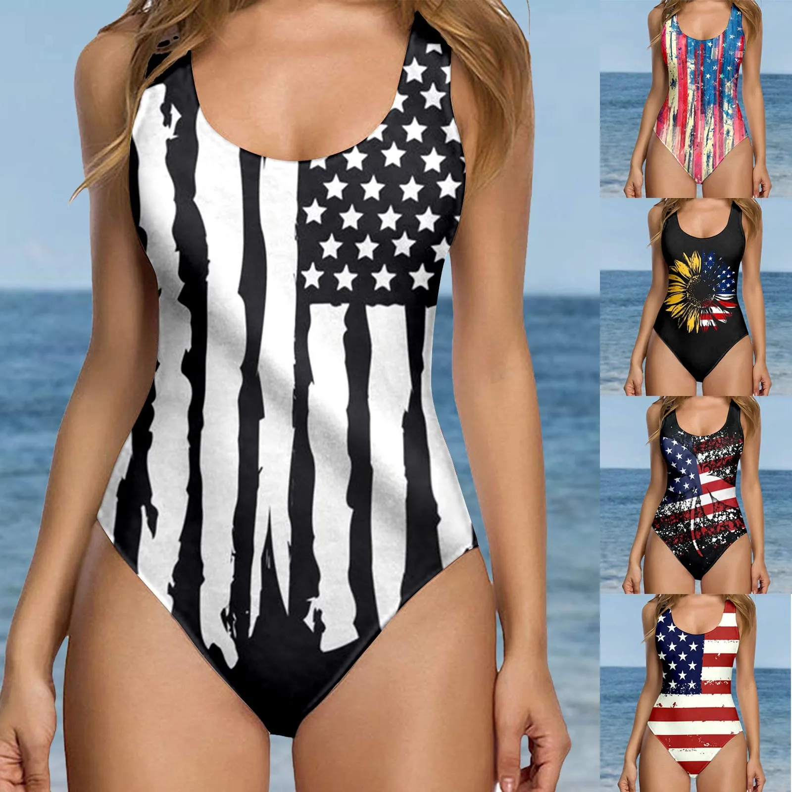 Women's Independence Day For Women's American Print Square Neck Open Back High Cut Monokini Sexy Sheer Bikini Junior Bikini
Women's Independence Day For Women's American Print Square Neck Open Back High Cut Monokini Sexy Sheer Bikini Junior Bikini