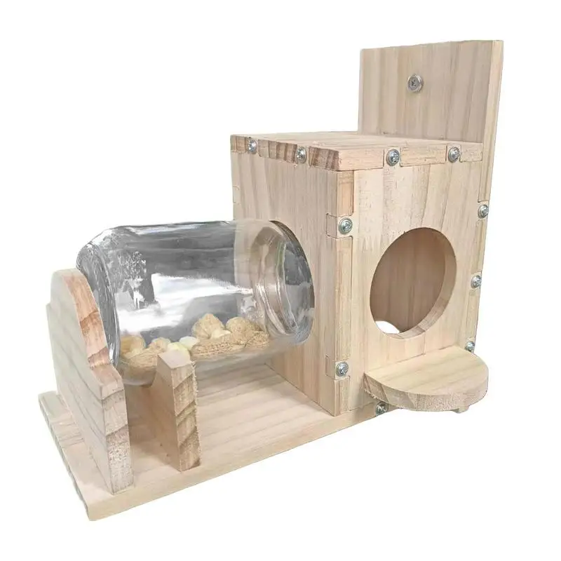 Wooden Squirrel Food Feeder Removal Cover Easy Installation Food Container Wooden Squirrel Feeding Box Garden Pet Supplies
Wooden Squirrel Food Feeder Removal Cover Easy Installation Food Container Wooden Squirrel Feeding Box Garden Pet Supplies