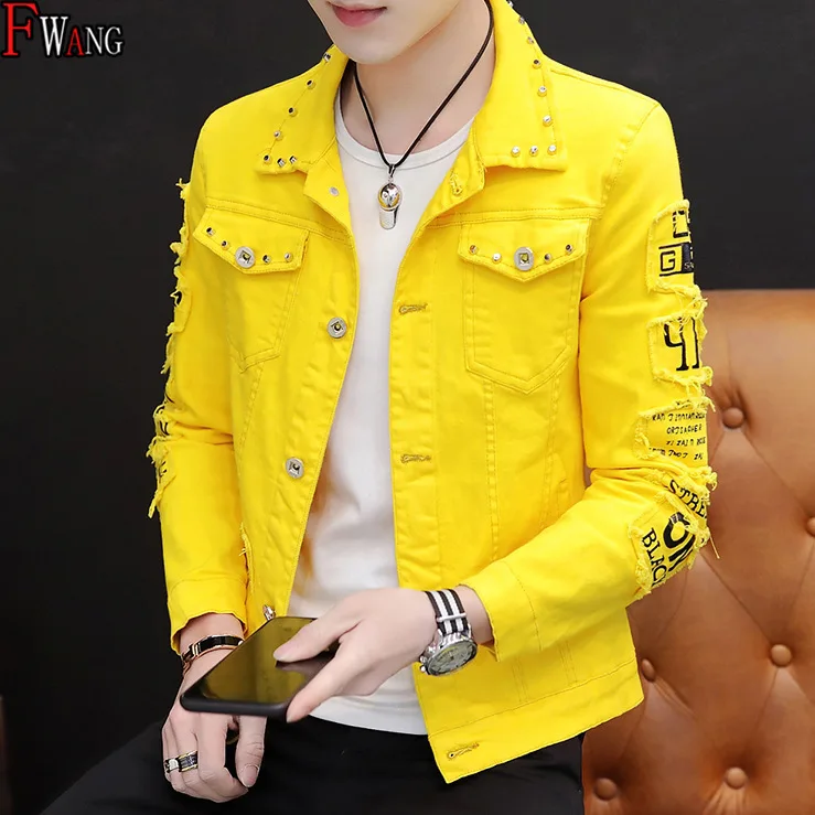 2022 spring and autumn fashion denim jacket men's ripped denim rivet jacket jean jacket men clothes jacket men
2022 spring and autumn fashion denim jacket men's ripped denim rivet jacket jean jacket men clothes jacket men