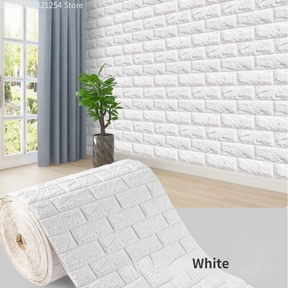 

10M 3D Self-adhesive Wallpaper Stickers 3M Brick Wall Stickers Home Decor Wallpaper for Walls DIY Bedroom Papel De Parede