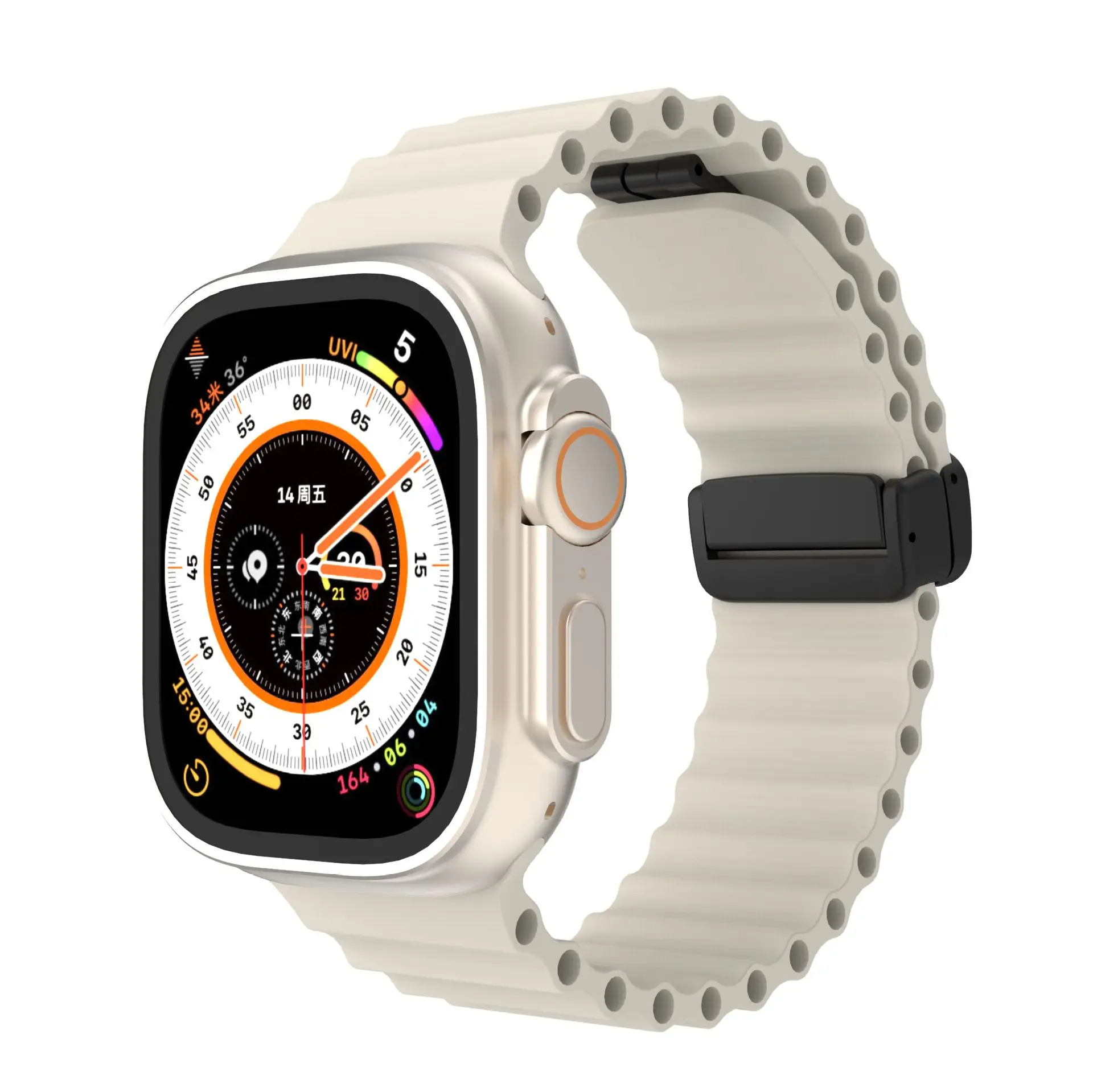 Magnetic Silicone Straps for Apple Watch Ultra 2 Band 49mm 45mm 44mm 40mm 46mm Ocean Bracelet correa iWatch Series 9 8 7 6 SE 10 Magnetic Silicone Straps for Apple Watch Ultra 2 Band 49mm 45mm 44mm 40mm 46mm Ocean Bracelet correa iWatch Series 9 8 7 6 SE 10