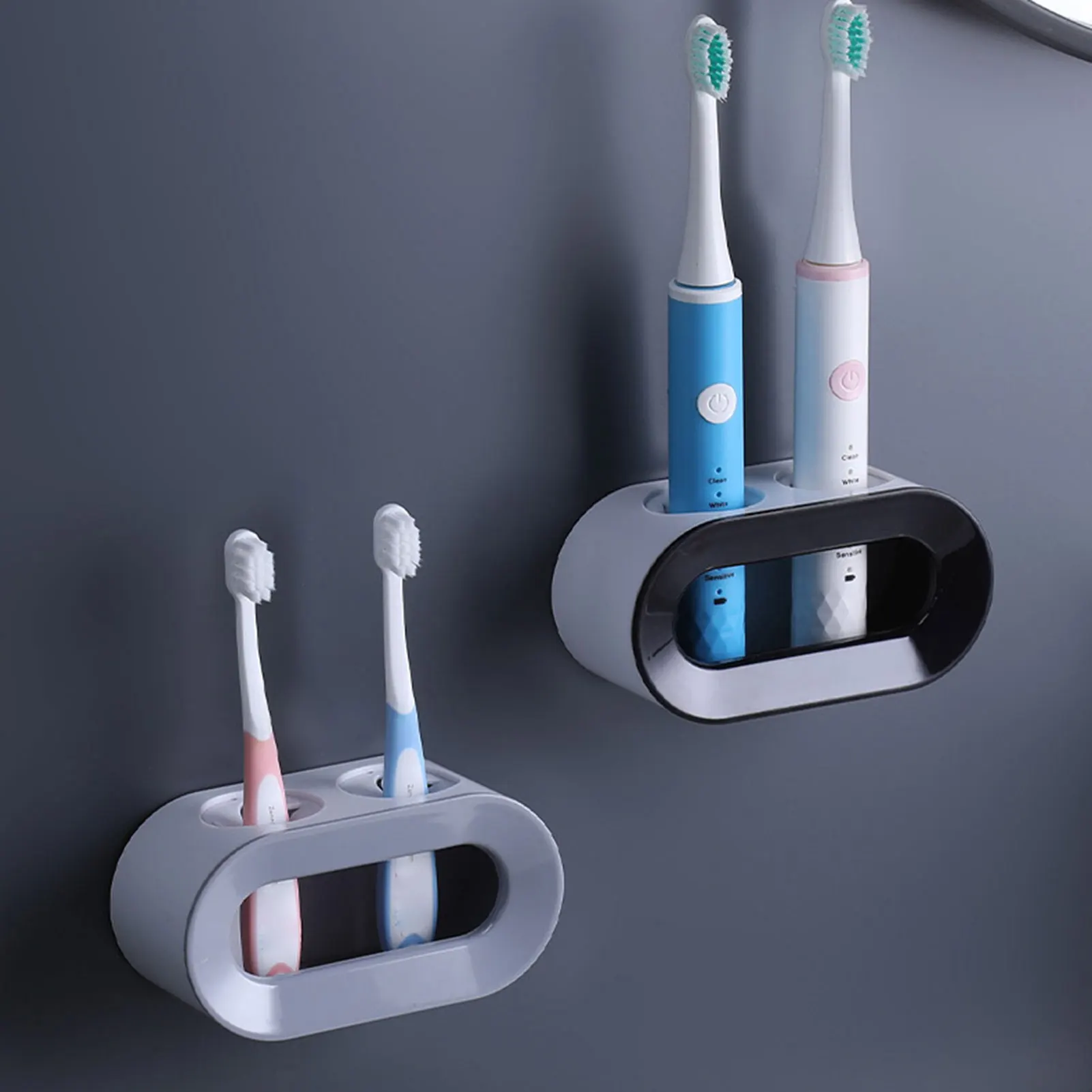 Double Hole Toothbrush Rack Punch-Free Toothbrush Storage Rack Hanger For Home Use
Double Hole Toothbrush Rack Punch-Free Toothbrush Storage Rack Hanger For Home Use
