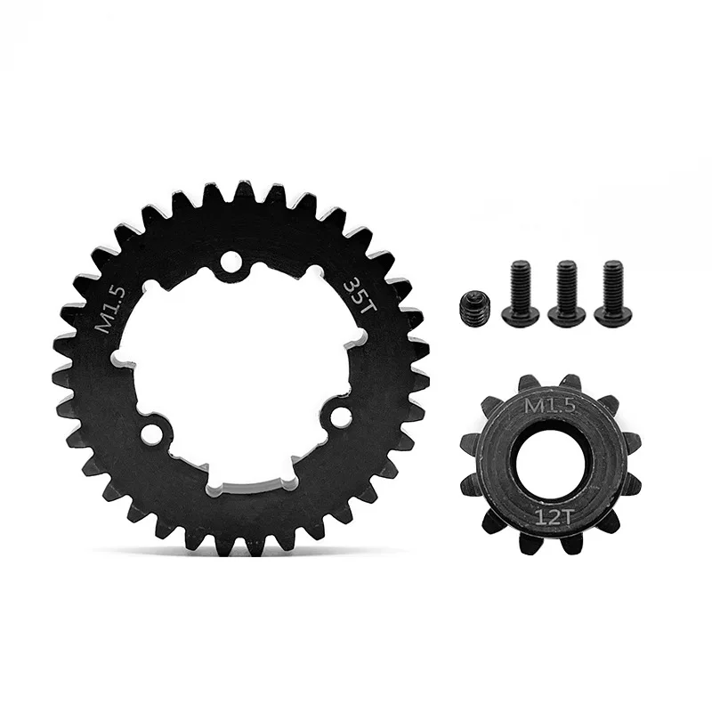 

CNC 45# HD Steel 1.5Mod 35T Spur Gear and 12T 13T 20T 30T Pinion Gear Set for Traxxas 1/5 X-Maxx XMAXX 1/6 XRT Upgrade Parts