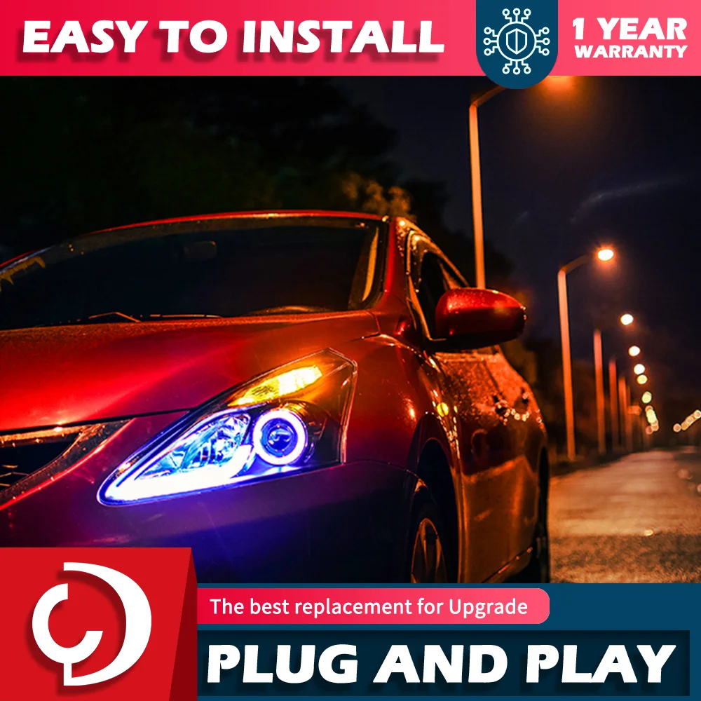 AKD автостайлинг фары для Nissan Tiida фары 2011-2015 светодиодные фары LED DRL проектор линзы динамические автомобильные аксессуары
AKD автостайлинг фары для Nissan Tiida фары 2011-2015 светодиодные фары LED DRL проектор линзы динамические автомобильные аксессуары