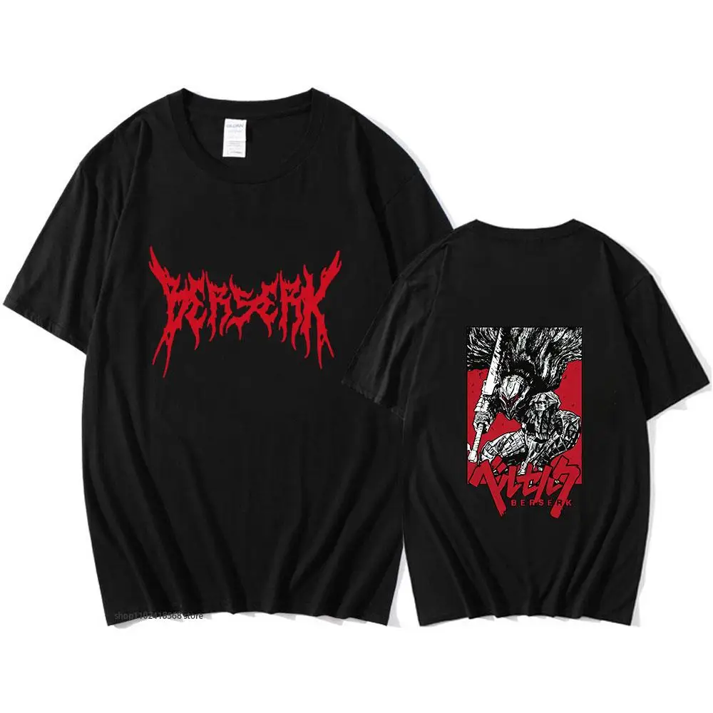 Berserk Guts Shirts Men Manga Swordsman Printed Tshirts Japanese Anime Clothing Short Sleeve Tops Hip Hop Male 100% Cotton Tees
Berserk Guts Shirts Men Manga Swordsman Printed Tshirts Japanese Anime Clothing Short Sleeve Tops Hip Hop Male 100% Cotton Tees