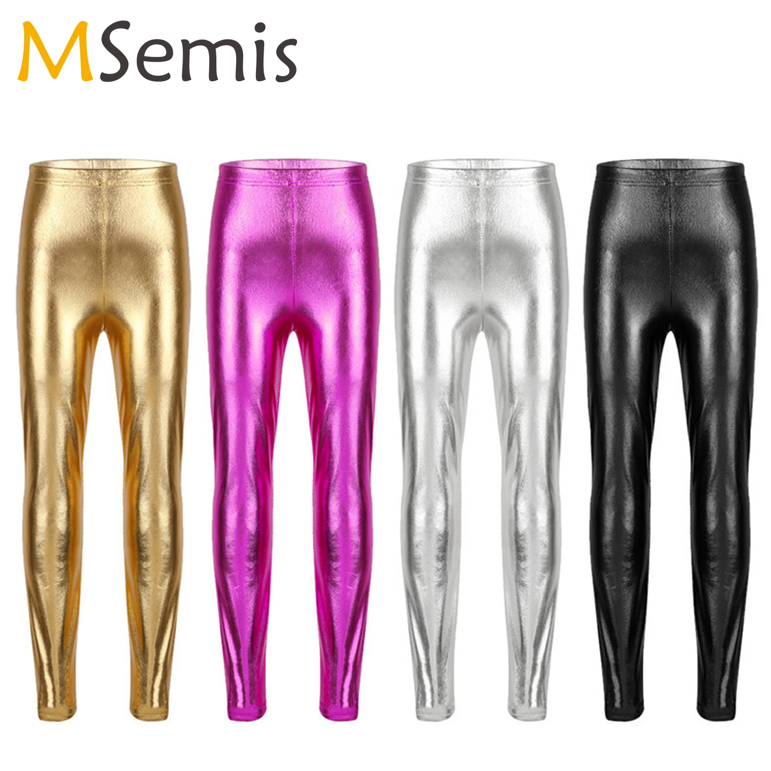 Kids Girls Dance Pants Gymnastic Swimsuit Shiny Metallic Ballet Jazz Dance Pants Skinny Pants Leggings for Performances Costume
Kids Girls Dance Pants Gymnastic Swimsuit Shiny Metallic Ballet Jazz Dance Pants Skinny Pants Leggings for Performances Costume