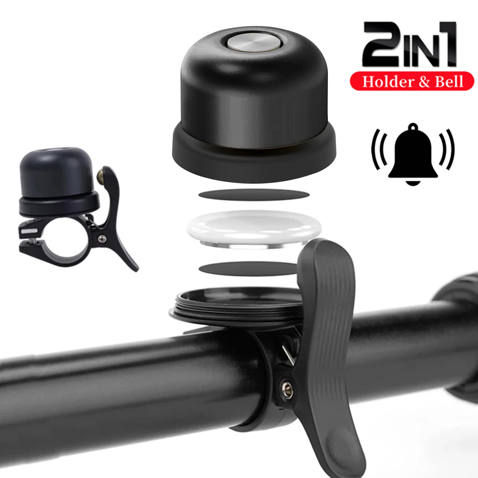 For AirTag Holder Classic Bicycle Bell Bike Mount GPS Waterproof Case For Airtag Anti-Theft Bracket Hidden In Bell Tool Accessor
For AirTag Holder Classic Bicycle Bell Bike Mount GPS Waterproof Case For Airtag Anti-Theft Bracket Hidden In Bell Tool Accessor
