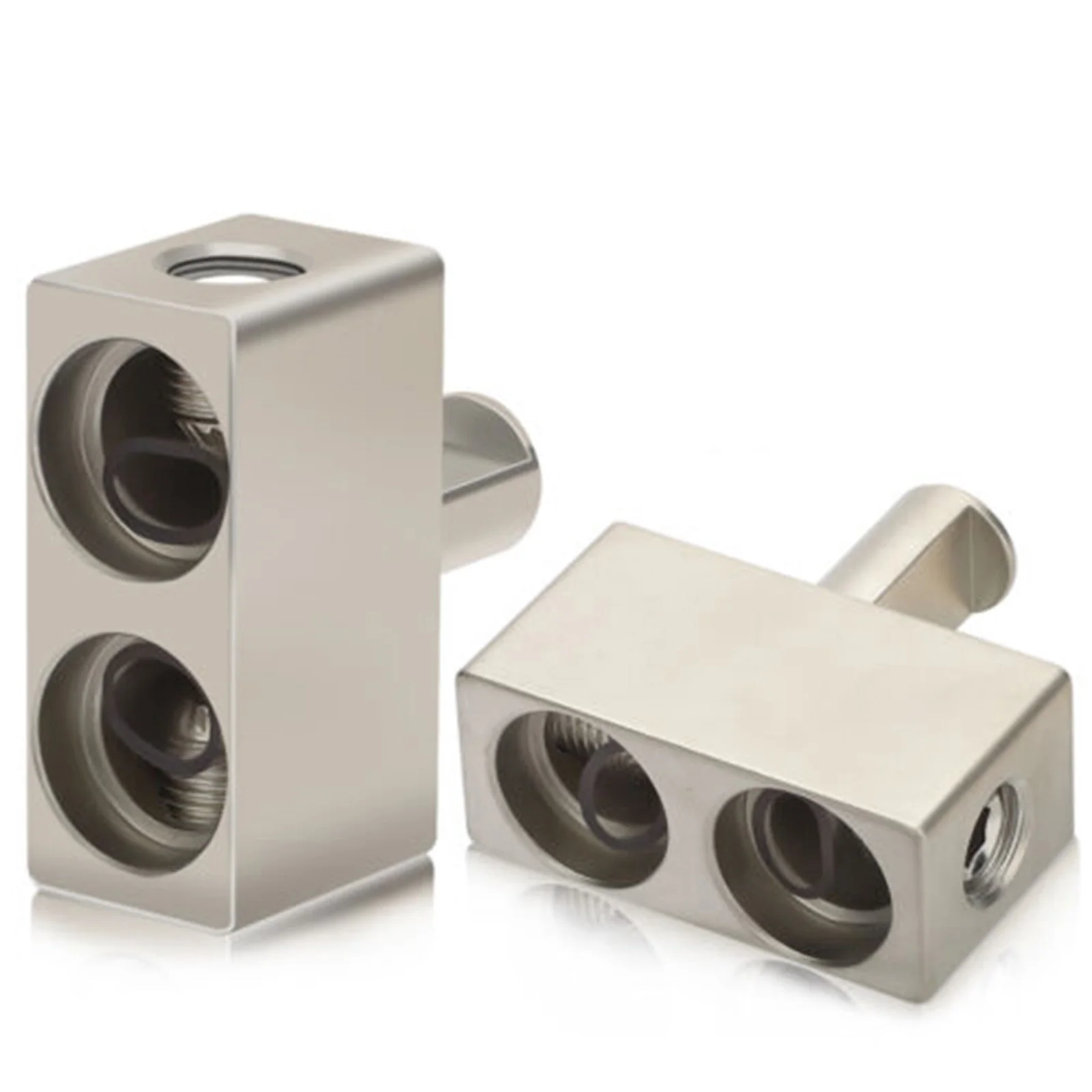 2PCS Car Audio Power Ground Offset Input Aluminium Alloy Reducer Dual 1/0 Gauge To 1/0 Gauge Electrical Equipment Supplies
2PCS Car Audio Power Ground Offset Input Aluminium Alloy Reducer Dual 1/0 Gauge To 1/0 Gauge Electrical Equipment Supplies