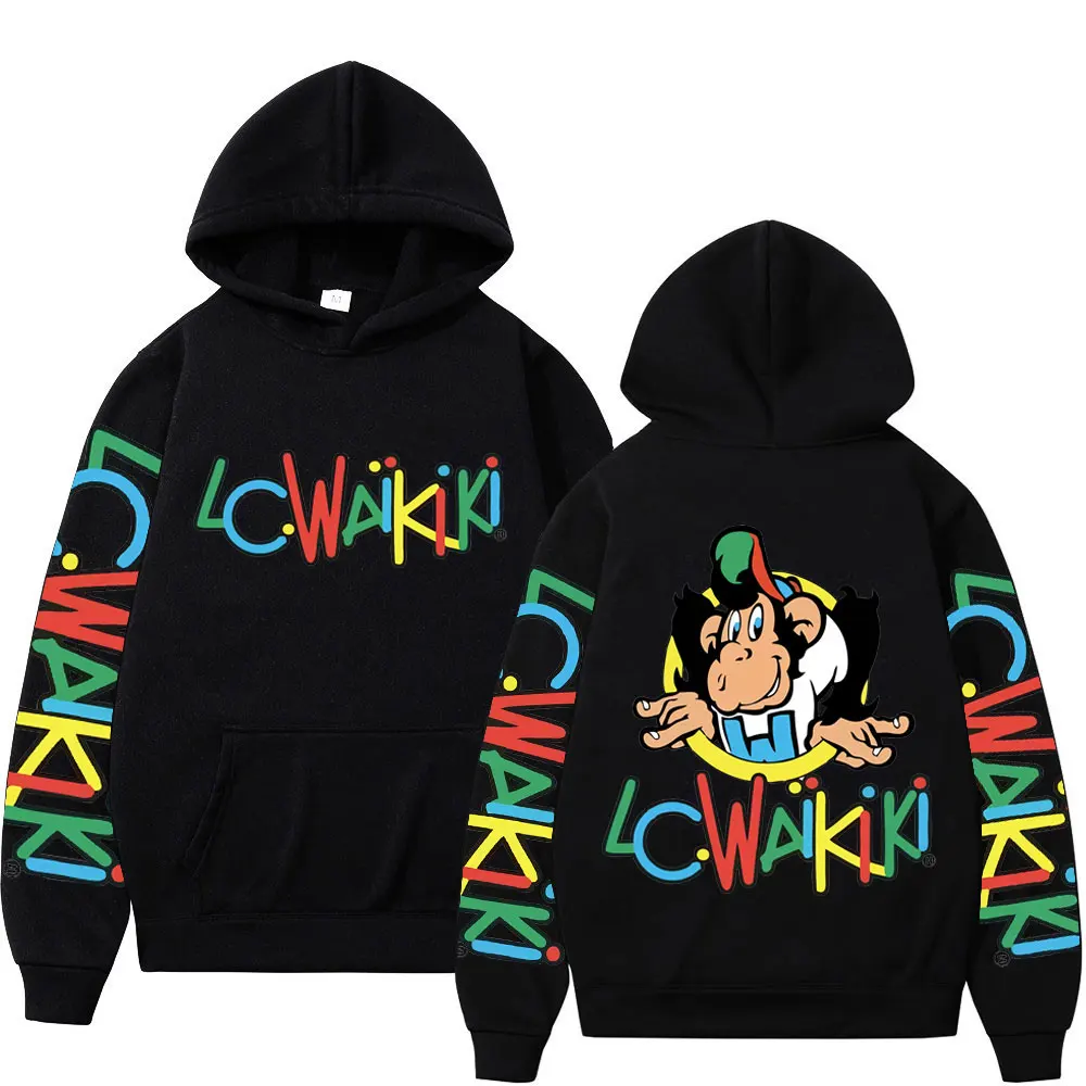 Funny Lc Waikiki Monkey Double Sided Graphic Hoodies Men Women Casual Fashion Loose Pullovers Street Y2k Aesthetics Sweatshirts
Funny Lc Waikiki Monkey Double Sided Graphic Hoodies Men Women Casual Fashion Loose Pullovers Street Y2k Aesthetics Sweatshirts