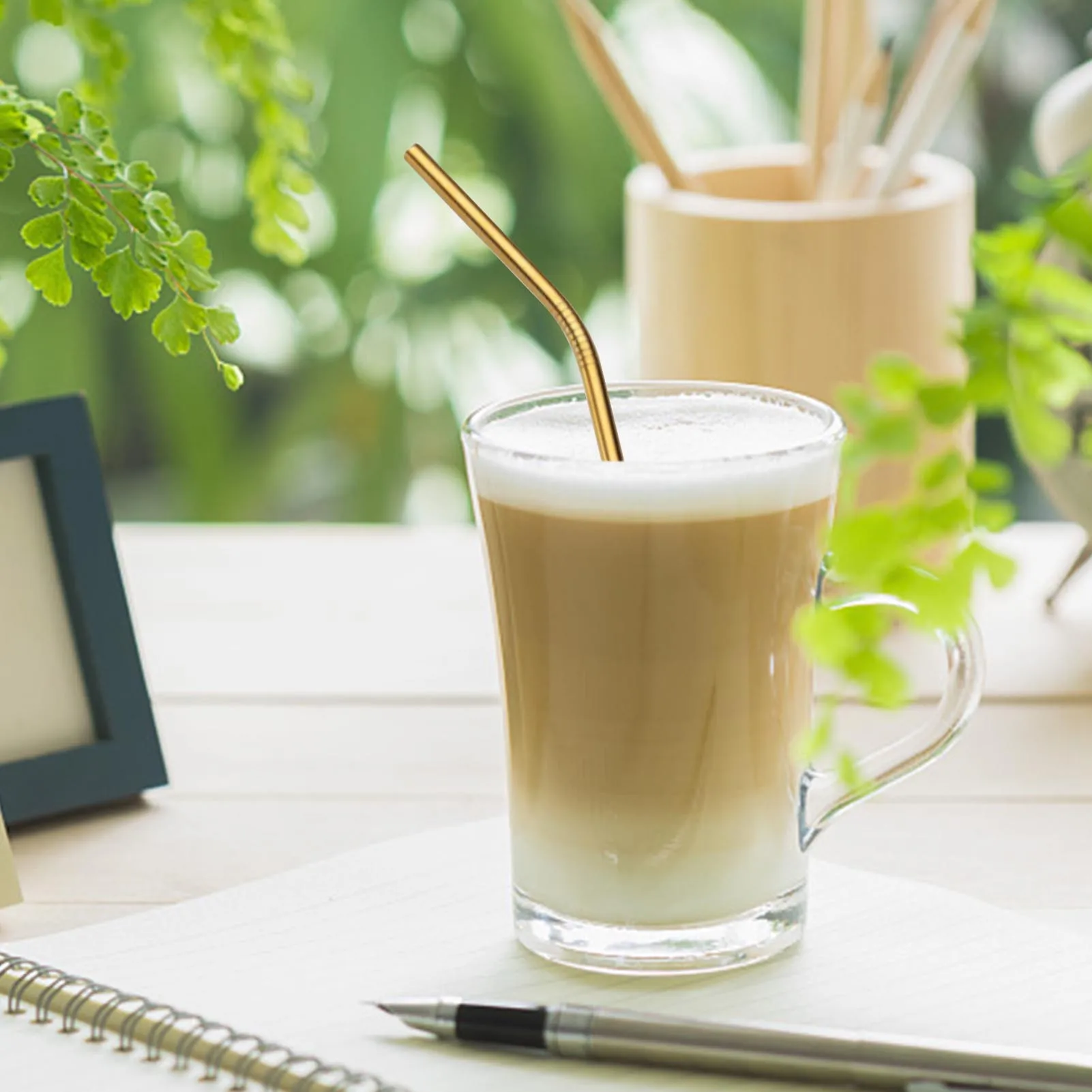 Metal Straw 304 Stainless Steel Straws 8.5'Reusable Drinking Straws For Bubble Tea Boba Milkshakes
Metal Straw 304 Stainless Steel Straws 8.5'Reusable Drinking Straws For Bubble Tea Boba Milkshakes