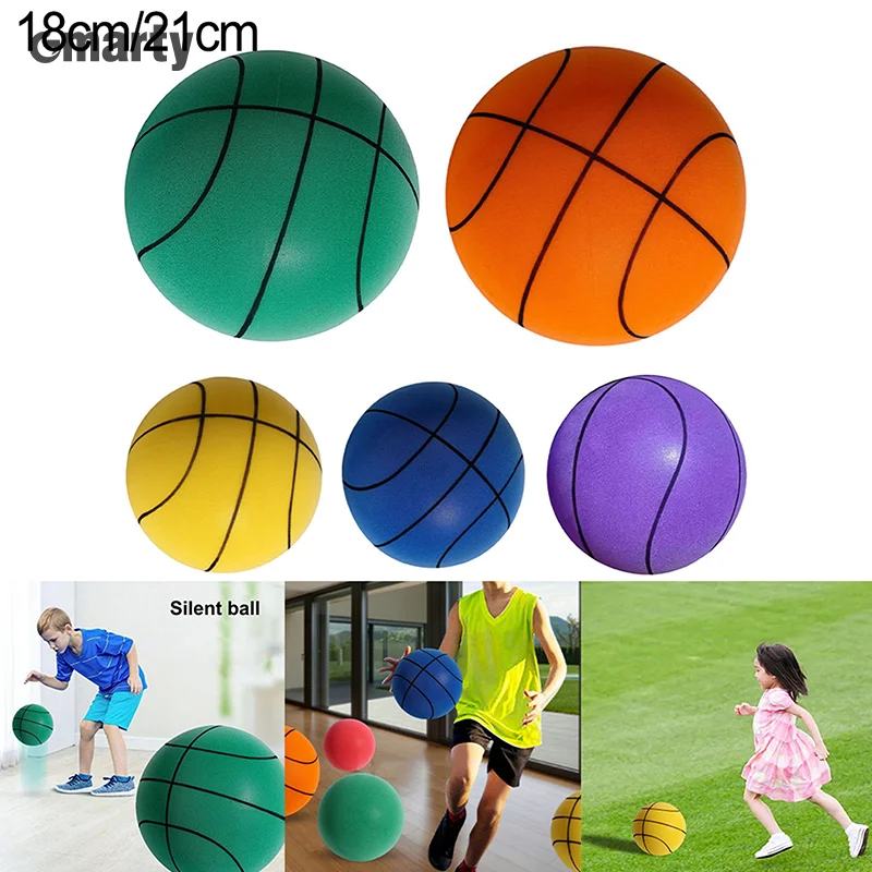 

2023 New Bouncing Mute Ball Indoor Silent Skip Ball Playground Bounce Basketball Training Child Sports Toy Games