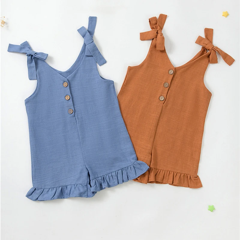 Baby Summer Casual Pants Kids Solid Color Jumpsuits Infant Loose Sleeveless Overalls New 1-5 Years Children One-Piece Shorts
Baby Summer Casual Pants Kids Solid Color Jumpsuits Infant Loose Sleeveless Overalls New 1-5 Years Children One-Piece Shorts
