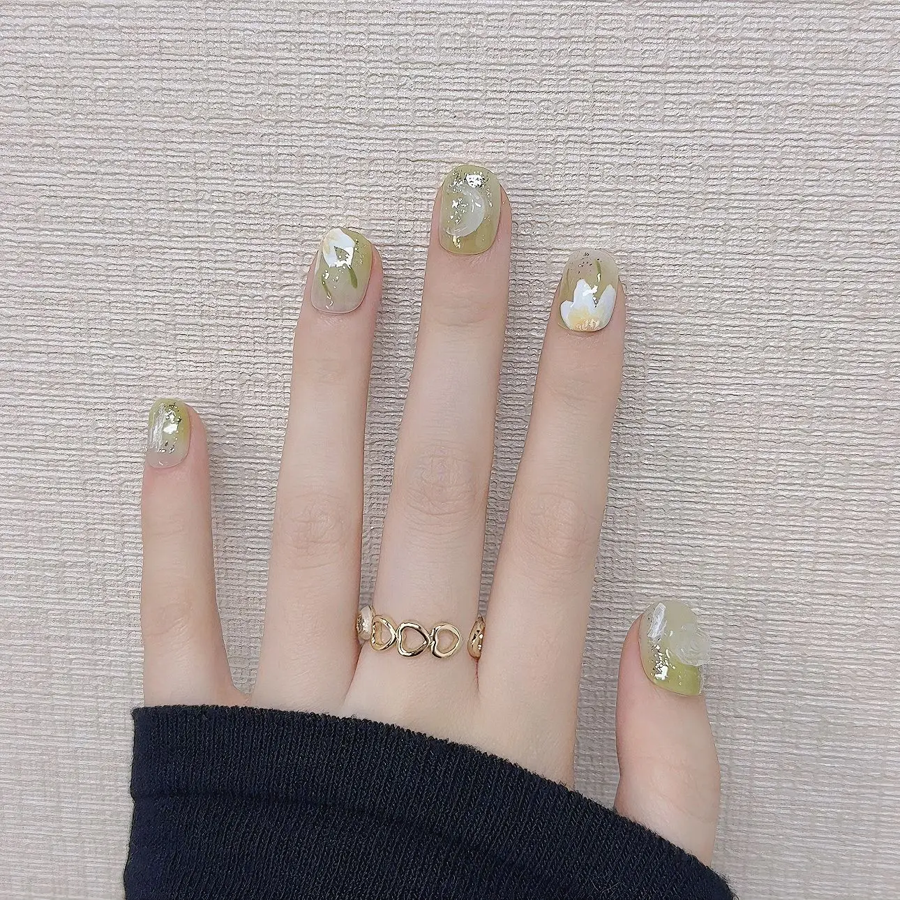 10Pcs Handmade Press On Nails Short Cute Flower Design Full Cover False Nails Artificial Wearable Manicure Nail Tips
10Pcs Handmade Press On Nails Short Cute Flower Design Full Cover False Nails Artificial Wearable Manicure Nail Tips