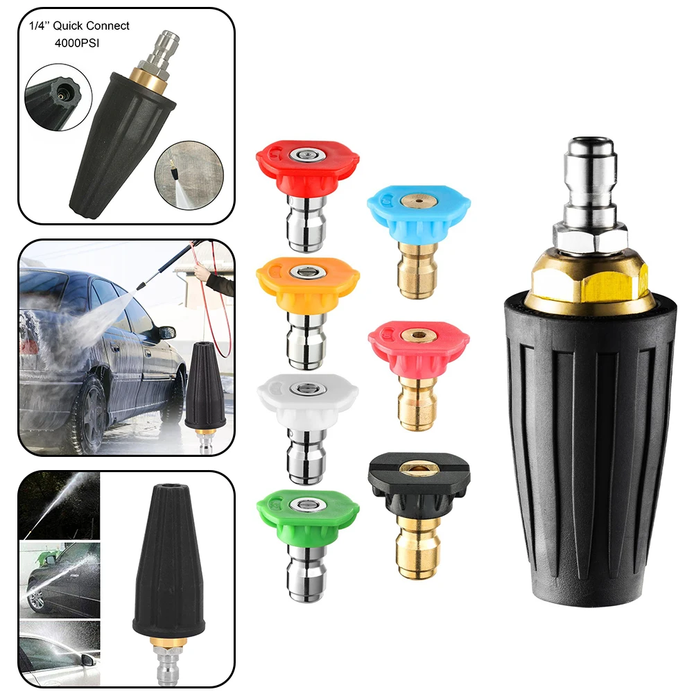 1 Set High Pressure Cleaning Turbine Nozzle Kit Water Pressure 4000 PSI With 7 Nozzles Tool Parts Sets
1 Set High Pressure Cleaning Turbine Nozzle Kit Water Pressure 4000 PSI With 7 Nozzles Tool Parts Sets