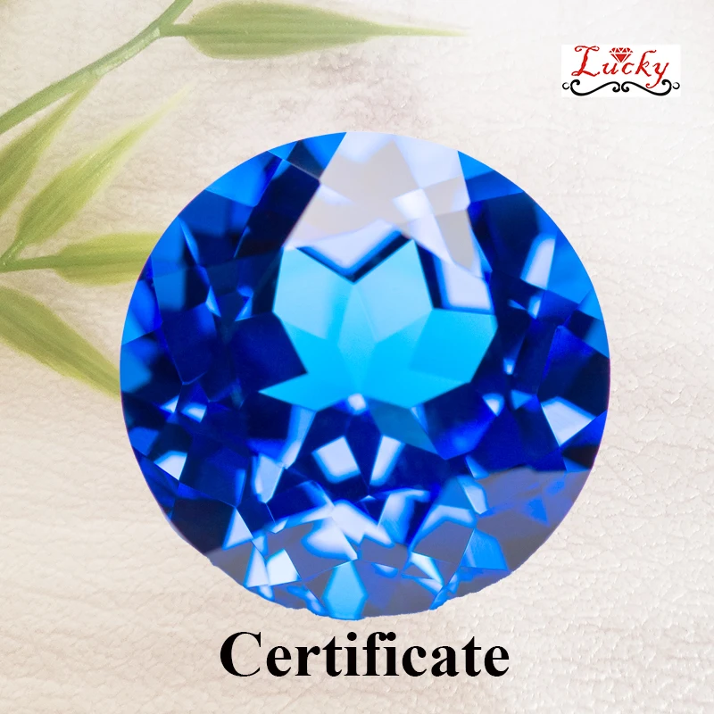 Lab Grown Sapphire Blue Demon Color Round Shape Charm Beads for Diy Jewelry Making Earrings Materials Selectable AGL Certificate
Lab Grown Sapphire Blue Demon Color Round Shape Charm Beads for Diy Jewelry Making Earrings Materials Selectable AGL Certificate