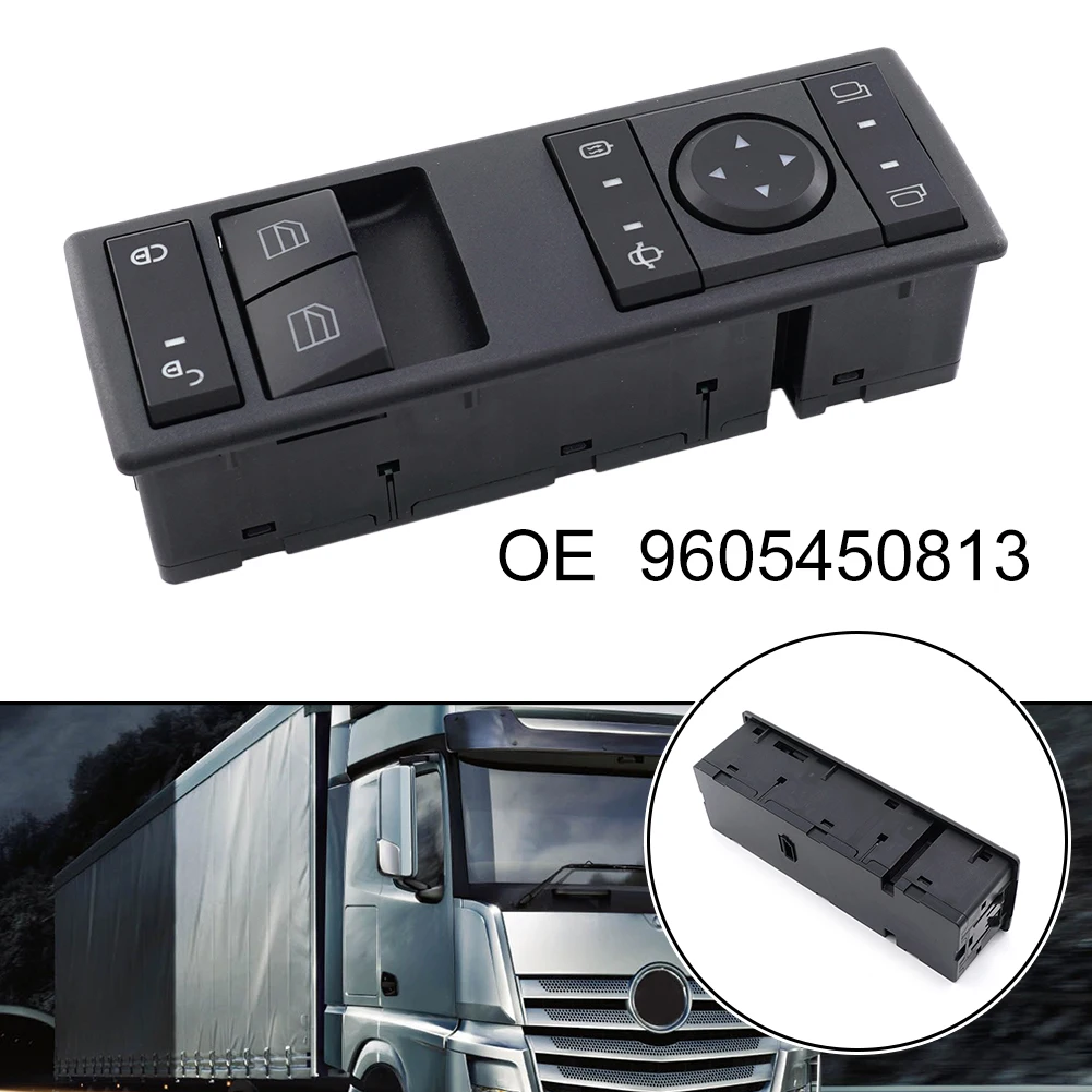 1x 12V Power Car-window Adjustment Switch For Mercedes-Benz Actros MP4 Truck #9605450813 Black 4-pin Interior Replacement Parts
1x 12V Power Car-window Adjustment Switch For Mercedes-Benz Actros MP4 Truck #9605450813 Black 4-pin Interior Replacement Parts