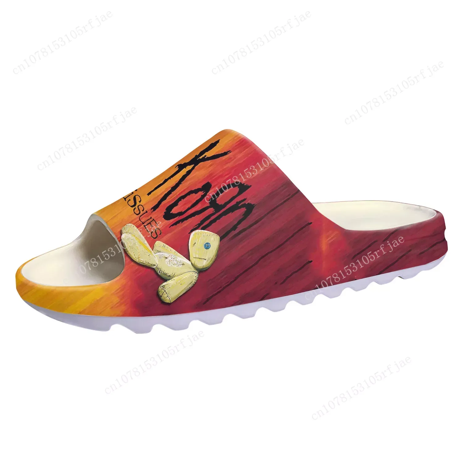 

Korn Rock Band Soft Sole Sllipers Home Clogs Step on Water Shoes Mens Womens Teenager Bathroom Beach Customize on Shit Sandals