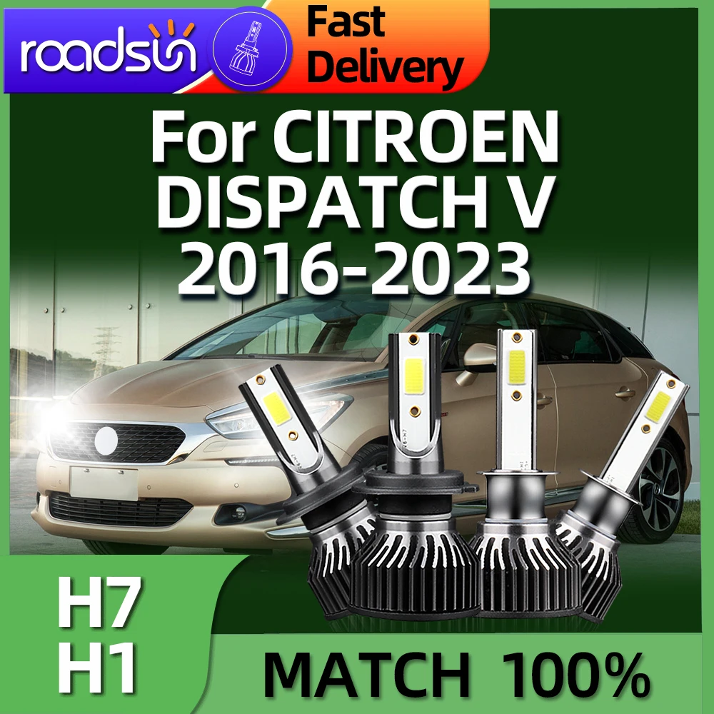 6000k H1 H7 Led Lamp 150W Car Headlight With Cooling Fan For CITROEN DISPATCH V 2016 2017 2018 2019 2020 2021 2022 2023
6000k H1 H7 Led Lamp 150W Car Headlight With Cooling Fan For CITROEN DISPATCH V 2016 2017 2018 2019 2020 2021 2022 2023