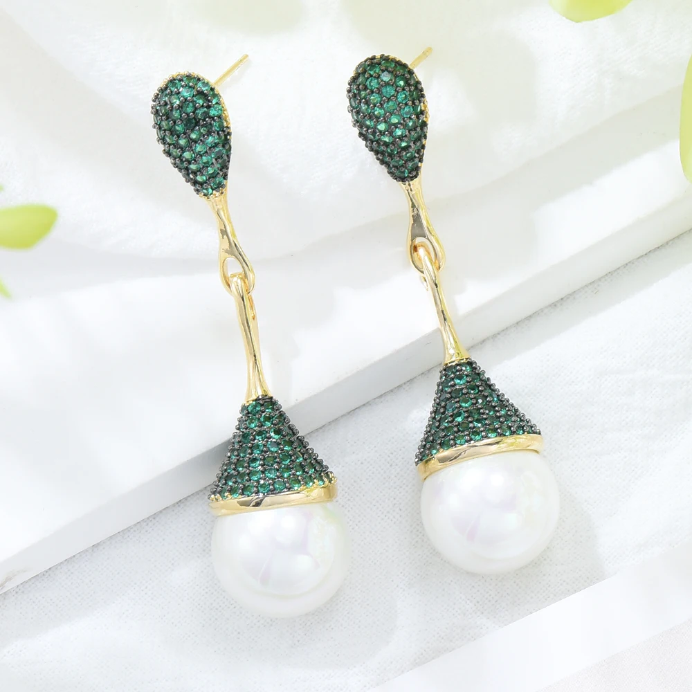 GODKI New Trendy 2022 Charms Luxury Pearl Pendant Earrings Full Mirco Paved Crystal Zircon Dubai Wedding Drop Earrings Jewelry
GODKI New Trendy 2022 Charms Luxury Pearl Pendant Earrings Full Mirco Paved Crystal Zircon Dubai Wedding Drop Earrings Jewelry