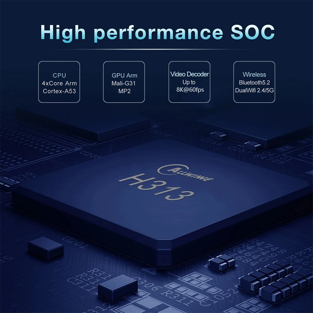 S30cabe6013824acab20e14915f693960A Smart Android16 TV Box Q1 8GB+256GB Allwinner H313 Google Assistant 8K Video Bluetooth6.0 Media Player Very Fast Set Top Box