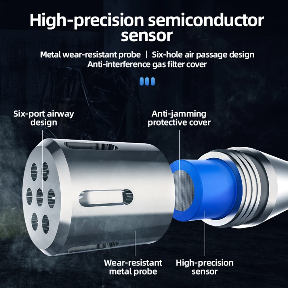 Generic Portable 50000 PPM 100 LEL Gas Leak Detector Metal Probe