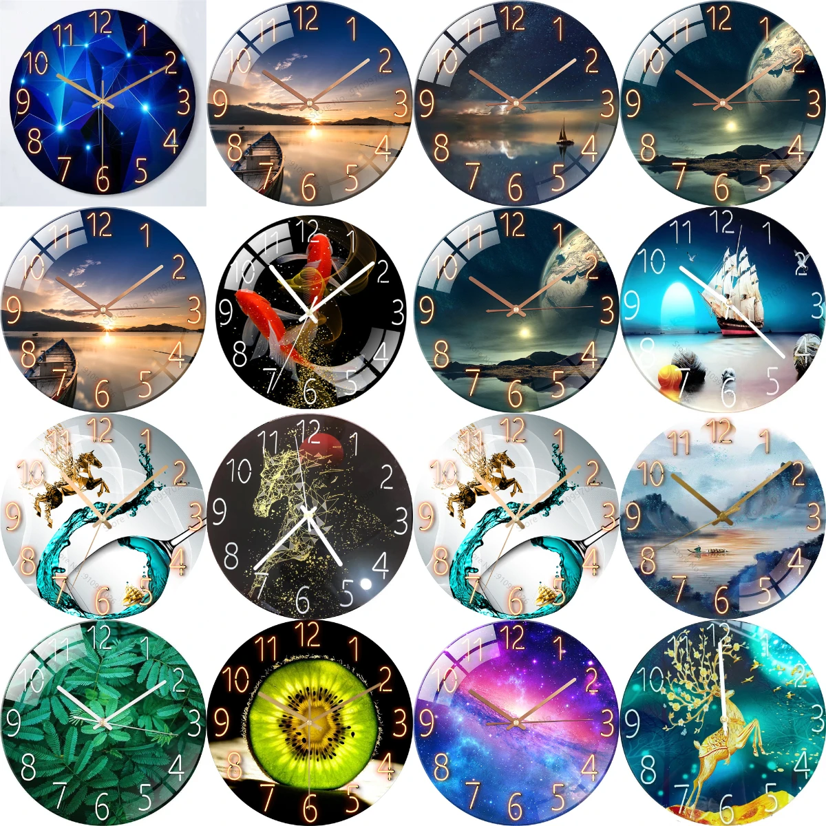 12inch Wall Clock Geometric Elements Dark Blue Clock Thickened Tempered Glass Silent Movement Quartz Clock Living Room Bedroom
12inch Wall Clock Geometric Elements Dark Blue Clock Thickened Tempered Glass Silent Movement Quartz Clock Living Room Bedroom