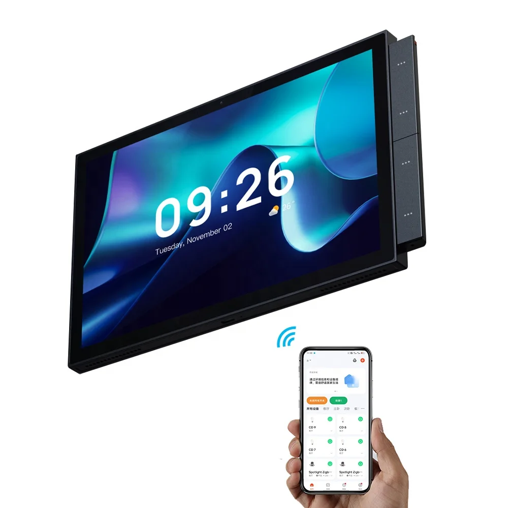 Tuya Smart Home Zigbee Gateway Wifi Smart Control Panel 10 Inch Multi-Function Ble & Zigbee Wall Touch Screen Tuya Center
Tuya Smart Home Zigbee Gateway Wifi Smart Control Panel 10 Inch Multi-Function Ble & Zigbee Wall Touch Screen Tuya Center