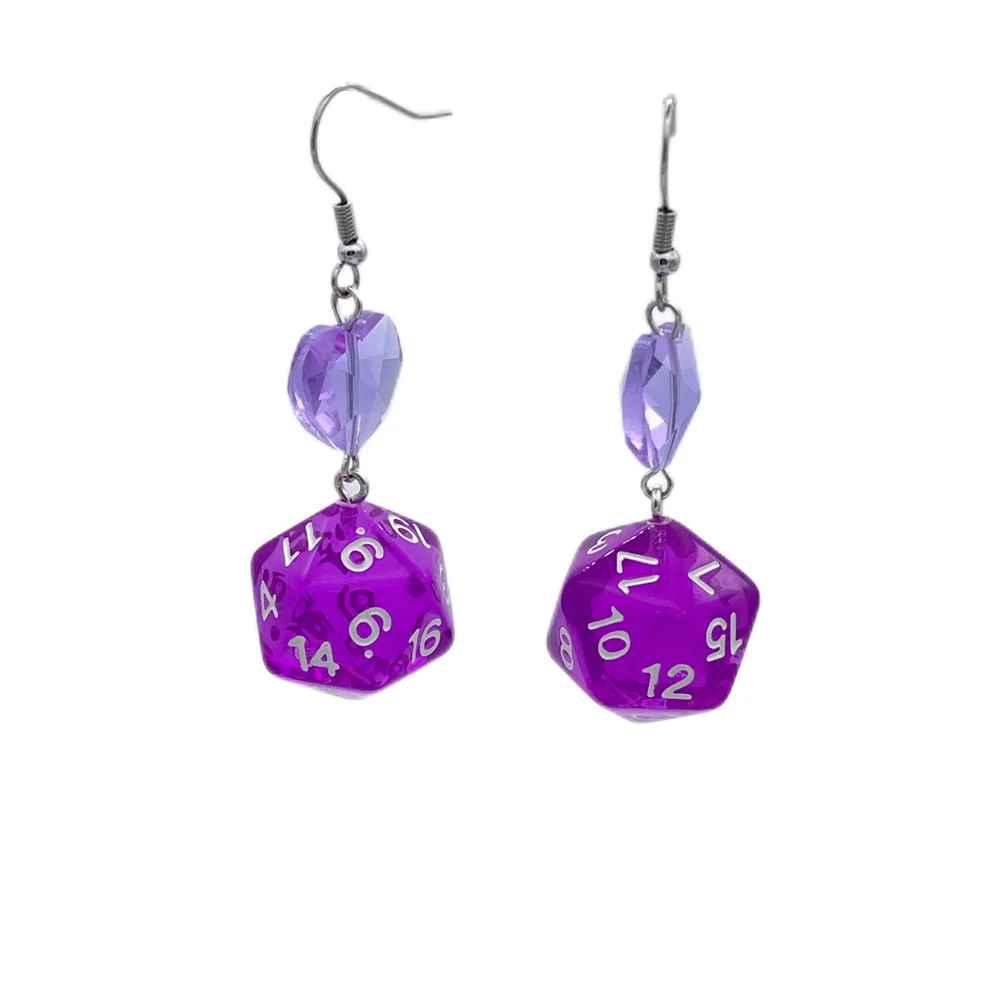 5 Colors DnD D20 Resin Dice Love Heart Drop Earrings for Women Y2K Vintage Dungeons and Dragons Game Long Dangle Earrings
5 Colors DnD D20 Resin Dice Love Heart Drop Earrings for Women Y2K Vintage Dungeons and Dragons Game Long Dangle Earrings