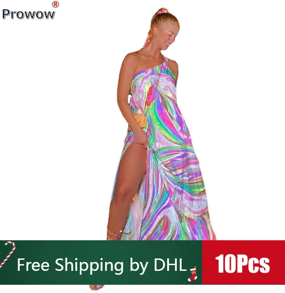 10 Pcs Bulk Wholesale Summer Women Dresses Elegant Diagonal Collar Dress Sexy Split Skirt Sleeveless Printing Skirt Holiday 9269
10 Pcs Bulk Wholesale Summer Women Dresses Elegant Diagonal Collar Dress Sexy Split Skirt Sleeveless Printing Skirt Holiday 9269
