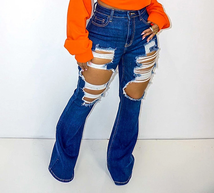2022 High Elastic Hole Fashion Sexy Hollow Denim Trousers Ladies Jeans Women's Clothing
2022 High Elastic Hole Fashion Sexy Hollow Denim Trousers Ladies Jeans Women's Clothing