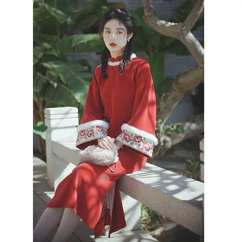 2024 chinese traditional women improved embroidery hanfu dress retro women daily hanfu dress autumn winter warm hanfu dress
2024 chinese traditional women improved embroidery hanfu dress retro women daily hanfu dress autumn winter warm hanfu dress
