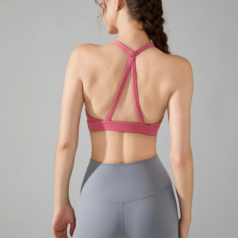 

Women Sport Bras Push Up Yoga Bra High Impact Workout Underwear Quick Dry Running Vest Gym Fitness Tank Tops Garter Brassiere