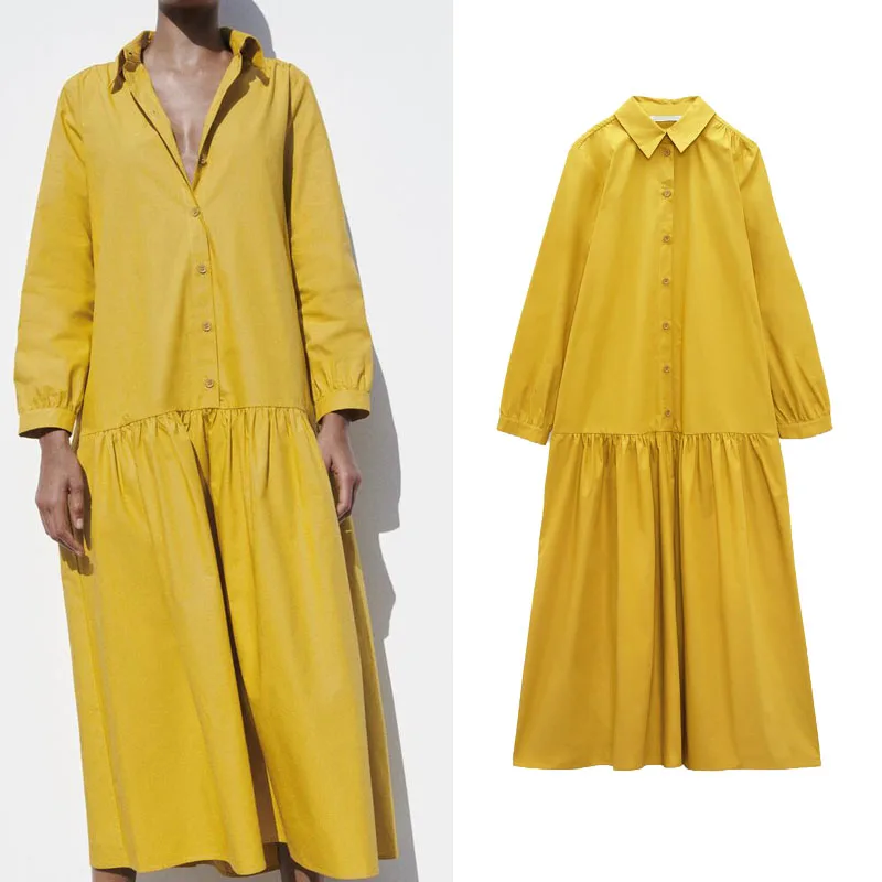 2023 Summer Women's New Lapel Long Sleeve Waist Slim Fashion Casual Poplin Loose Dress
2023 Summer Women's New Lapel Long Sleeve Waist Slim Fashion Casual Poplin Loose Dress